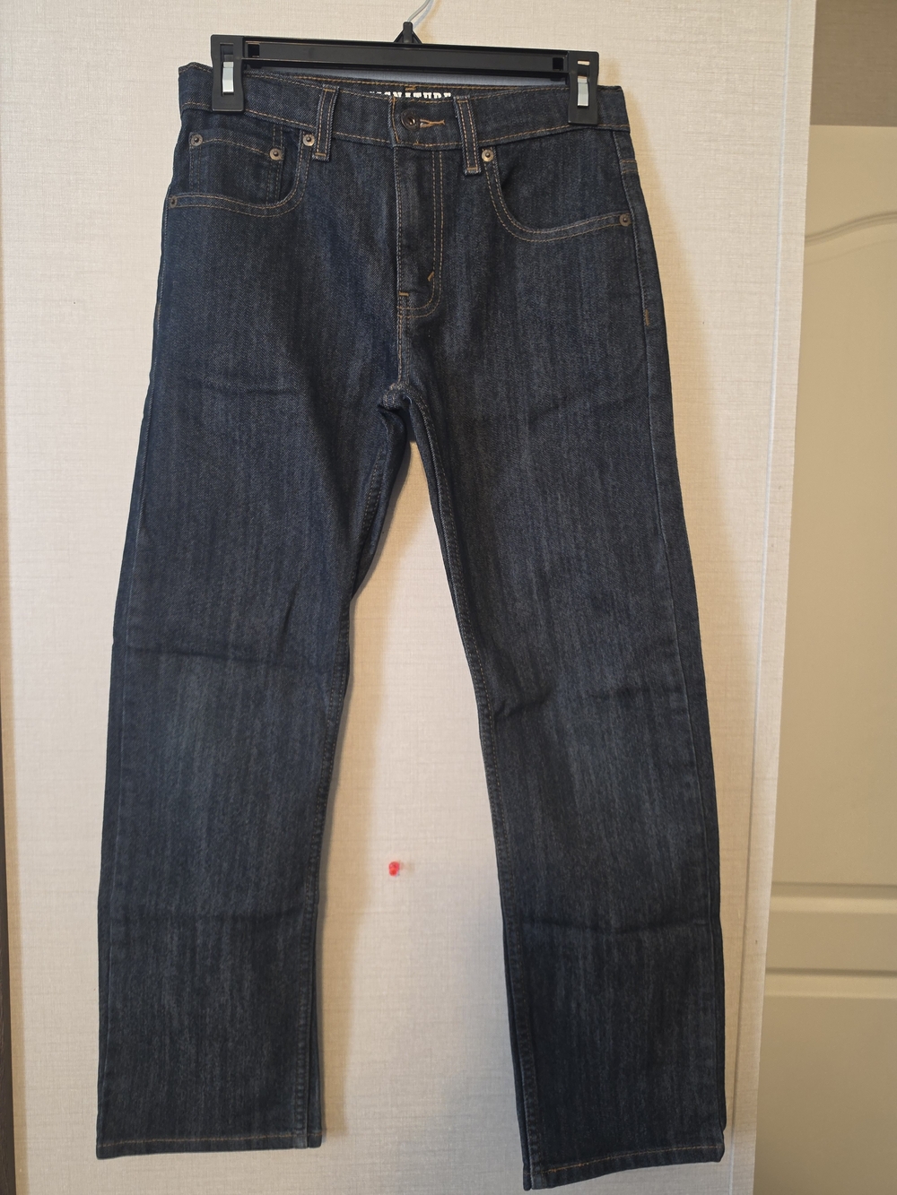 Boys Dark Blue Straight-Leg Jeans